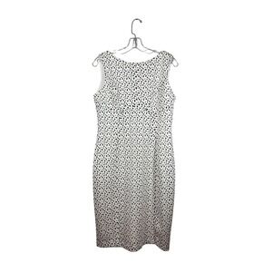 Karl Lagerfeld Paris Sleeveless Sheath Bodycon Dress, overlay, White, Size 12